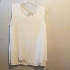White layered calvin Klein  tank top